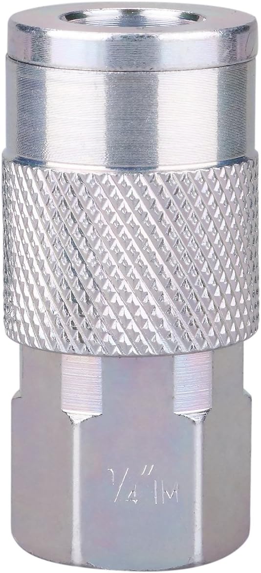 WYNNsky Air Coupler and Plug Kit, 1/4 Inch NPT Air Fittings Industrial Type, 7 Piece Air Compressor Accessories Kit - - 