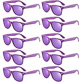 Pibupibu 10/20 Pack Neon Sunglasses for Women Men Bulk, Wholesale 80s Retro Colorful Mirrored Party Glasses Adult Unisex