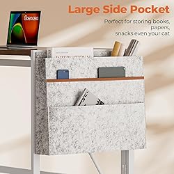 SOROGRA Folding Desk with Storage Pocket for Small