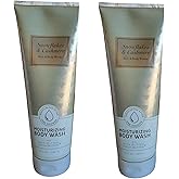 Bath and Body Works Gift Set of 2 - 10 Ounce Moisturizing Body Wash - (Snowflakes & Cashmere)