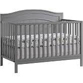 Oxford Baby Nolan 4-in-1 Convertible Crib, Dove Gray, GreenGuard Gold Certified