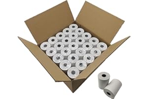 BIGGER (50 Rolls) 2 1/4 x 50 Thermal Paper Rolls, BPA Free Thermal Receipt Paper Rolls, 2.25 inch Width and 50 ft Longth Per Thermal Paper Receipt Roll