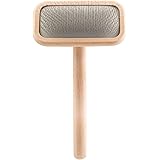 Chris Christensen Mark II Slicker Brush, Groom Like a Professinal, Stainless Steel Pins, Lightweight Beech Wood Body, Ground 