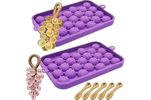 2Pcs Silicone Soap Making Mold Grape Soap Making Kit Grape Fruit Soap Mold for Handmade Soap Craft Projects