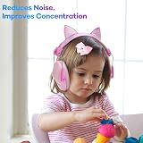 cumunebula Ear Defenders Kids 3-16 Years 28dB SNR Noise Cancelling PinkFox view 3