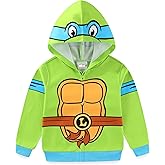 Nickelodeon Teenage Mutant Ninja Turtles TMNT Leonardo Boys Full Zip Up Hoodie for Toddler and Big Kids