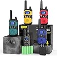 Topsung Walkie Talkies for Adults Long Range Rechargeable 4 Pack, Multi-purpose NOAA 2 Way Radios with Earpiece Charger 4500mAh Battery for Family Seniors Care Garage Work Camping Hiking Skiing Cruise