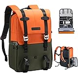 K&F Concept Camera Backpack, Camera Bags for Photographers Large Capacity Camera Case with Raincover,15-15.6 Inch Laptop Comp