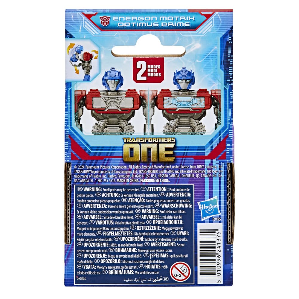 Transformers One Energon Matrix Optimus Prime 4.5-Inch Robot Action Figure, Interactive Toys for Boys and Girls Ages 4 and Up | Christmas Gift Toys Fans 3