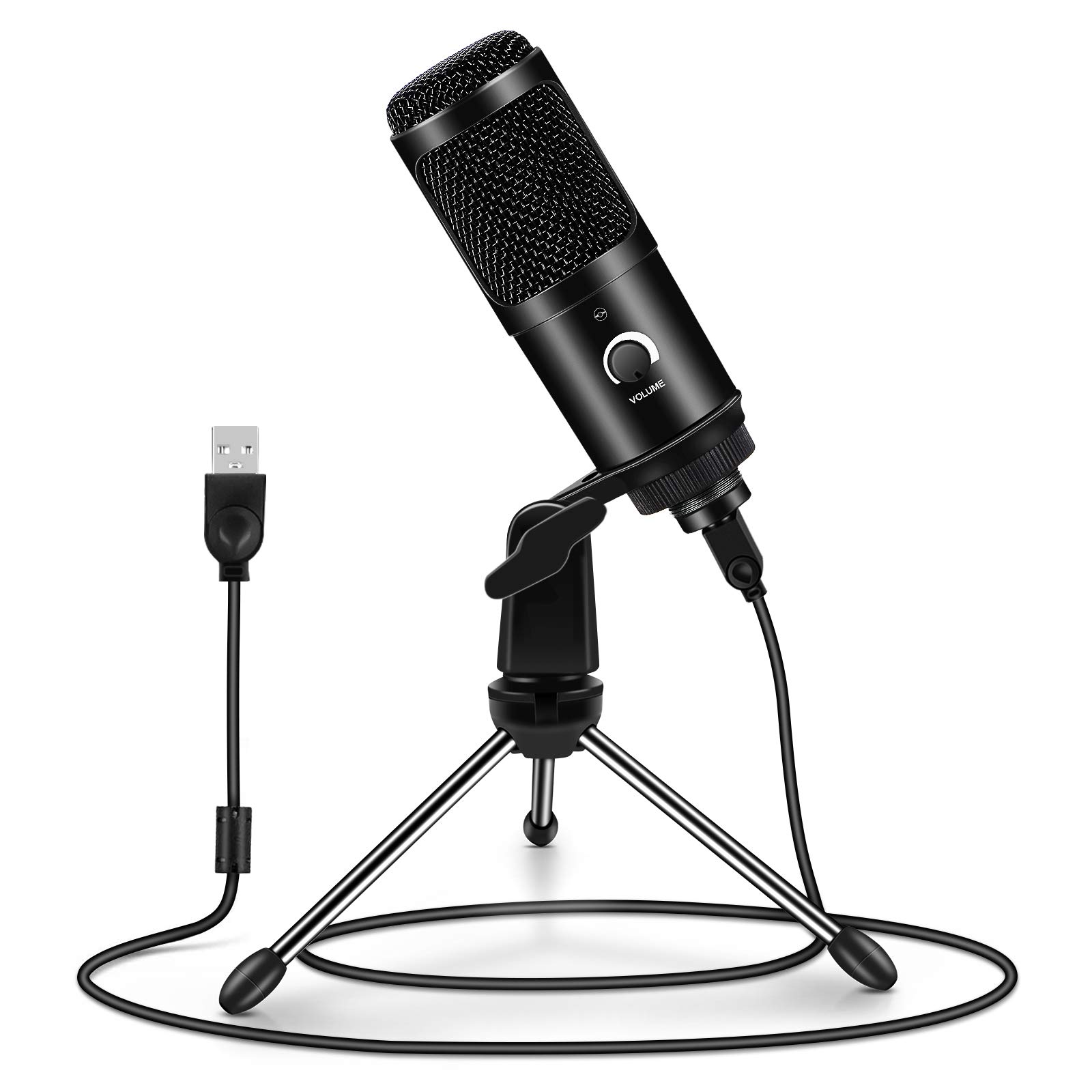 USB Microphone, PC Microphone Condenser Microphone Computer Gaming