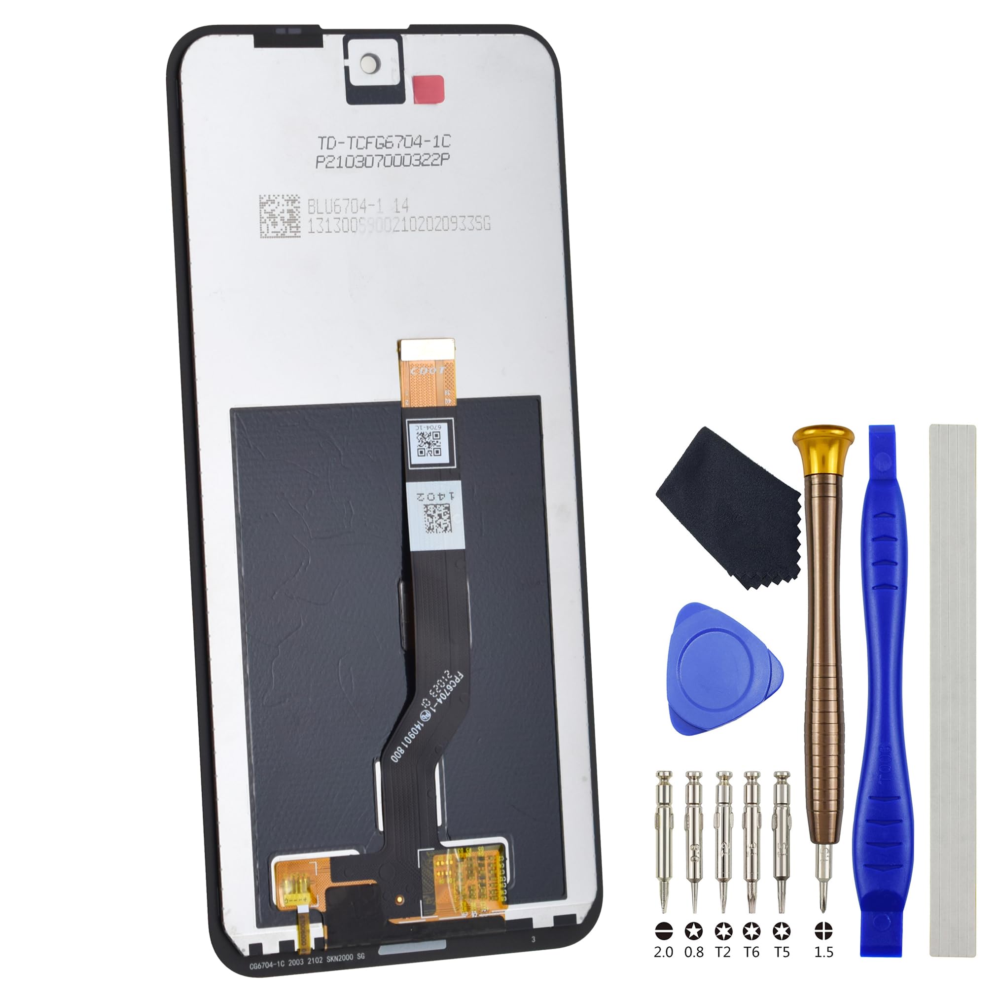VEKIR Full LCD Screen for Nokia X20 X10 Display Touch Digitizer Assembled Black Screen for TA-1341 TA-1344 TA-1350 TA-1332 Replacement with Free Tool Kit