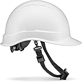 ACERPAL Cap Style Non-Vented Solid Color OSHA Hard Hat with 6-Point Suspension