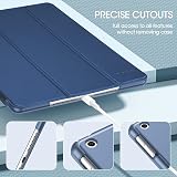 ProCase iPad 10.2 Case 9th/8th/7th Gen DarkBlue Slim Frosted Back view 6