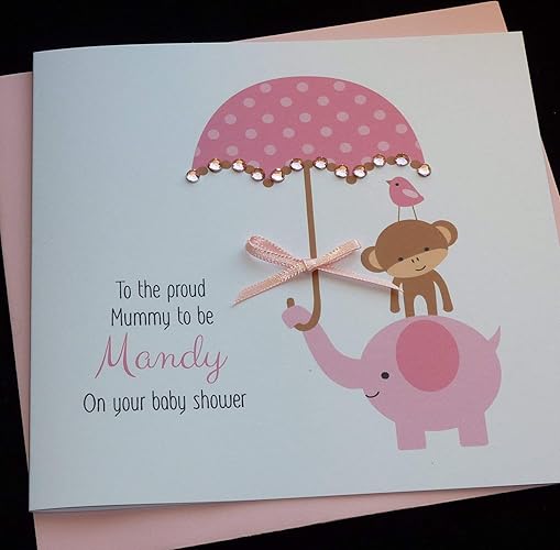Handmade Personalised Baby Shower Card Amazon Co Uk Handmade Handmade Personalised Baby Shower Card Amazon Co Uk Handmade