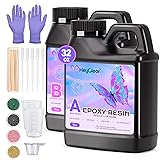 HeyClear Epoxy Resin Kit 32 oz Crystal Clear, Hard