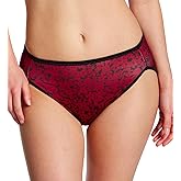 Vanity Fair Women's Illumination Hi-Cut Brief Panty, 13108, NH Holiday Afternoon, 8