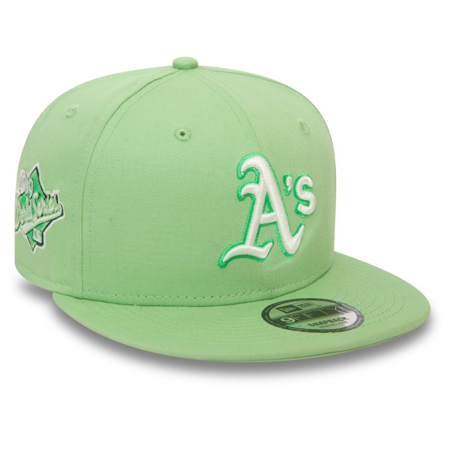 New Era 9Fifty Snapback Cap - Cooperstown Oakland Athletics - S/M Lime Green