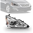 Tyrigion Right Passenger Side Halogen Headlight HeadLamp Compatible with 2013 2014 2015 Nissan Altima Sedan