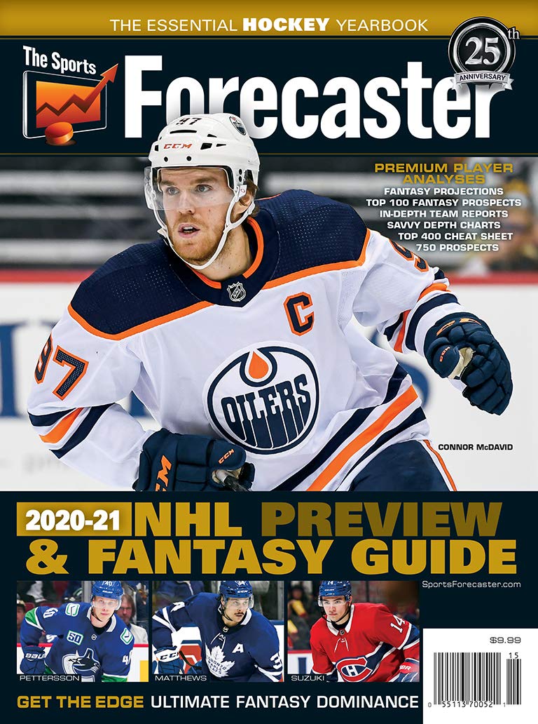 The Sports Forecaster 2020 21 Nhl Preview Fantasy Hockey Yearbook The Sports Forecaster Amazon Com Books