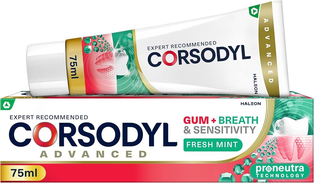 Corsodyl Toothpaste Advanced Gum+ Breath & Sensitivity 75ml