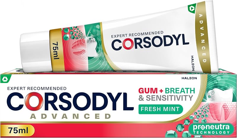 Corsodyl Toothpaste Advanced Gum+ Breath & Sensitivity 75ml