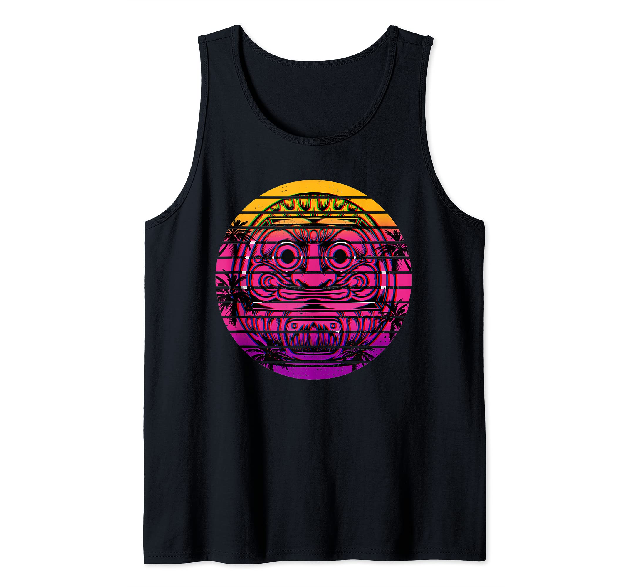 Vaporwave Aesthetic Otaku Daruma Doll Retro Kawaii Vintage Tank Top