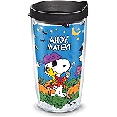 Tervis Peanuts - Pirate Made in USA Double Walled Insulated Tumbler Travel Cup Keeps Drinks Cold & Hot, 16oz, Clear