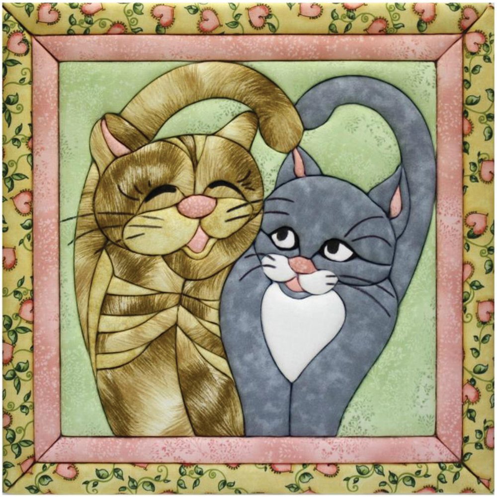 Quilt Magic No Sew Wall Hanging Kit - Cats Meow