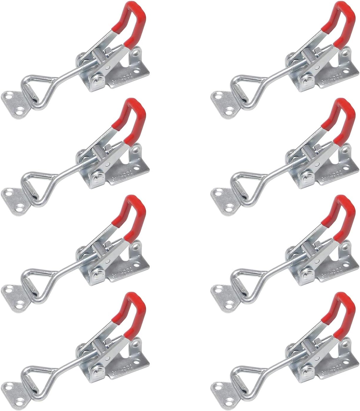 Chfine Adjustable Toggle Clamps with Lock Hole, 220kg 480Lbs Holding Capacity Heavy Duty GH4002