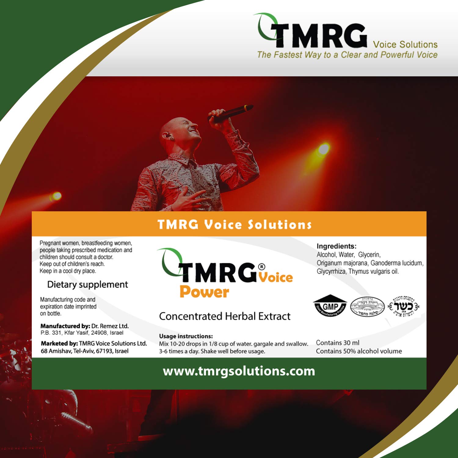 TMRG Power Enhanced Strength Profesional Vocal Cord Remedy 100 Natural