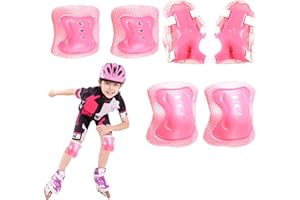 Siopob Youth Knee Pad Elbow Pads,Riding Sports Protective Pads for Knee - Kids Riding Sports Protective Gear Kit for Roller S