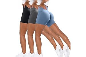 Unthewe Workout Butt Lifting Shorts for Women High Waisted Seamless Gym Yoga Booty Shorts