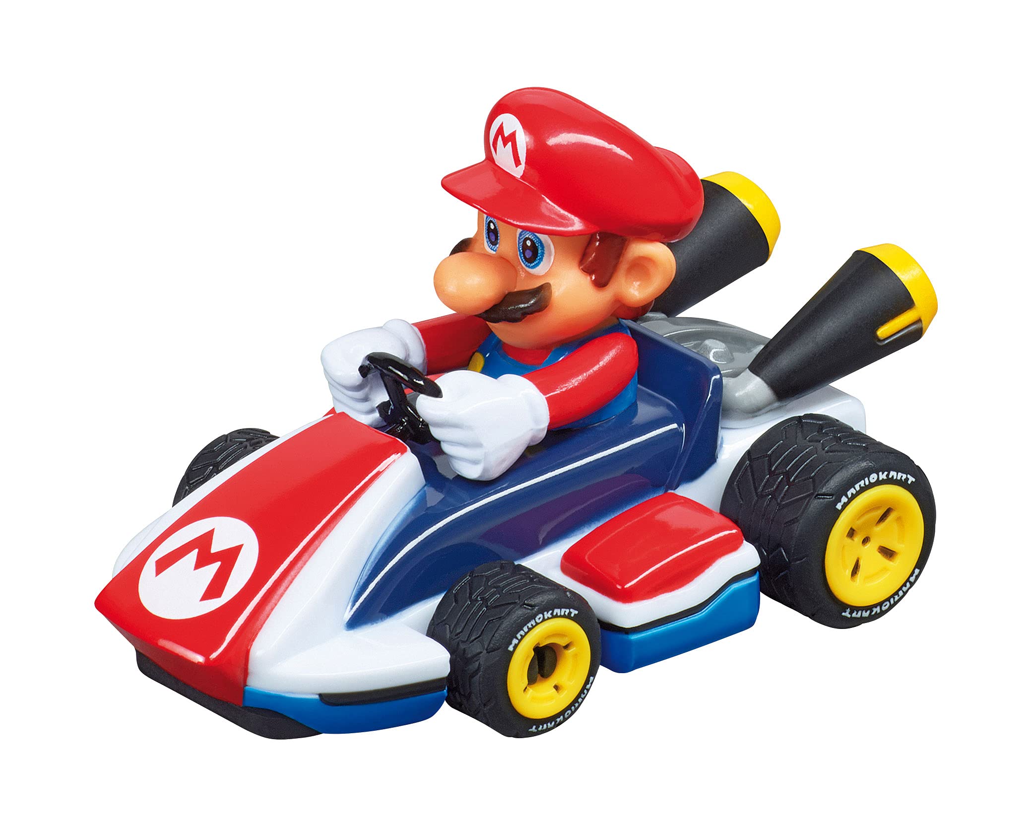 Carrera First Mario Kart™ - Royal Raceway Autorennbahn für Kinder ab 3 Jahren | 2,4m Rennstrecke mit Mario und Yoshi | mit original Mario Kart-Sound I Geschenke für Kinder zu Ostern 3