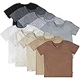 HonestBaby Multipack Short Sleeve T-Shirt Tee 100% Organic Cotton Infant Baby, Toddler, Little Kids Boys, Girls, Unisex