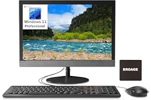 Lenovo V130 20 AIO 19.5" WXGA+ Business All-in-One Desktop Computer, Intel Celeron J4025 Processor, 16GB DDR4 RAM, 2TB SSD, DVDRW, WiFi, Bluetooth, Windows 11 Pro, BROAG