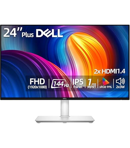DELL ディスプレイ 本体 144hz Amazon.com: Dell 24 inch FHD Monitor, 144Hz, 1ms, IPS Panel, LED