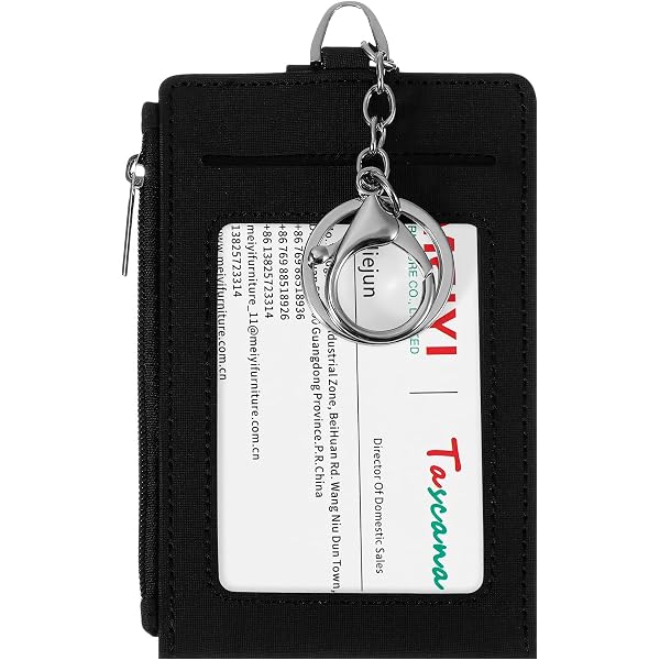 Amazon.com: Cynure Women & Men Keychain Card Holder Case Zipper