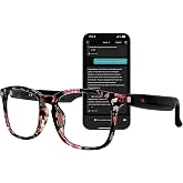 MNVOEQ AI Smart Glasses with 164-Language Translation &amp; Bluetooth Audio | Photochromic lenses, 170mAh battery, open-ear audio for travel, work, sports