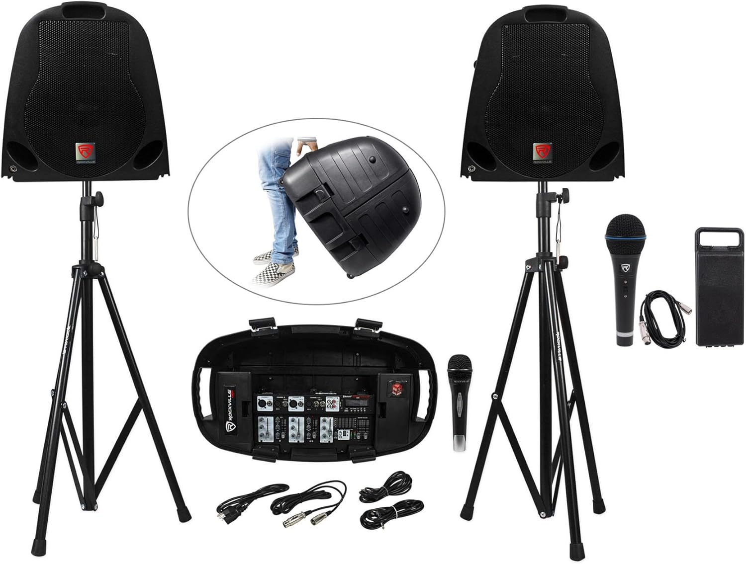 rockville portable pa system