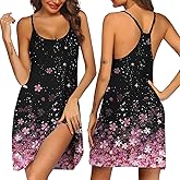 Ekouaer Women's Racerback Sleeveless Nightgown