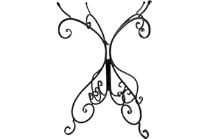 BIRDS AND BEYOND Metal Bird Bath Stand Only - 25" Tall Black Birdbath Bowl Holder, Foldable Steel Holders for Birdbaths for Outdoors, Indoor/Outdoor Tall Plant Stand, Vintage Decor Flower Pot Stands