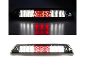 TRESOUND 3rd Third Tail Brake Light for 2009-2014 Ford F150 LED Rear Cargo Lamp High Mount Stop light Chrome Housing + Smoke Lens