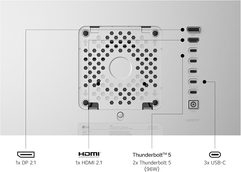 UltraFine evo 32U990A, Monitor 32" 6K Thunderbolt 5 per Mac e Creatività