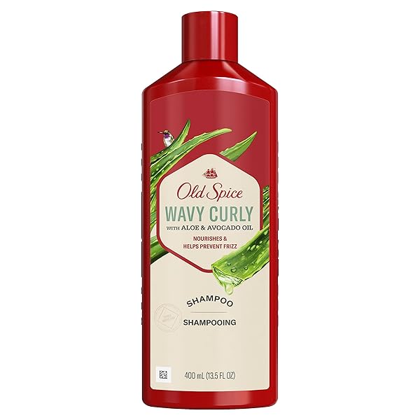 OLD SPICE WAVY CURLY SHAMPOO WITH ALOE & AVOCADO OIL, 13.5 FL OZ/400 ML