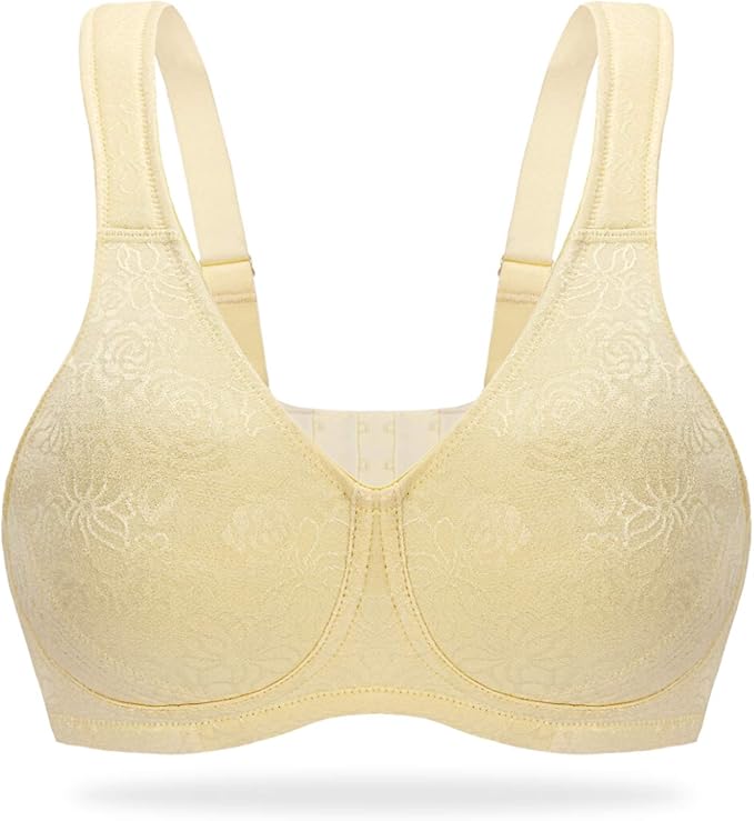 Deyllo Damen Große Größen BH Volle-Cup Minimizer BH ohne Bügel