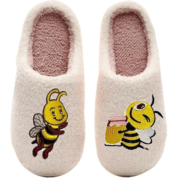 MeMoi Women's Book Club Plush Slippers - Cozy Novelty Slippers With Embroidery, Available In Sizes S, M, L - View #2
