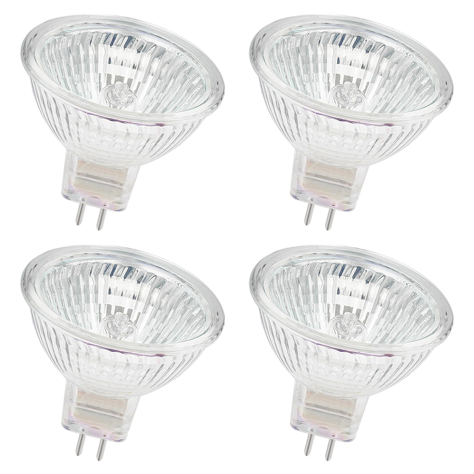 EKSAVE MR16 Halogen Bulbs 12V 35W GU5.3 Bi-Pin Base Spotlight Dimmable Warm White 2700K（4 Pcs）