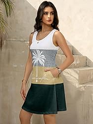 LUXVEER Women's Summer Dress 2025 Sleeveless