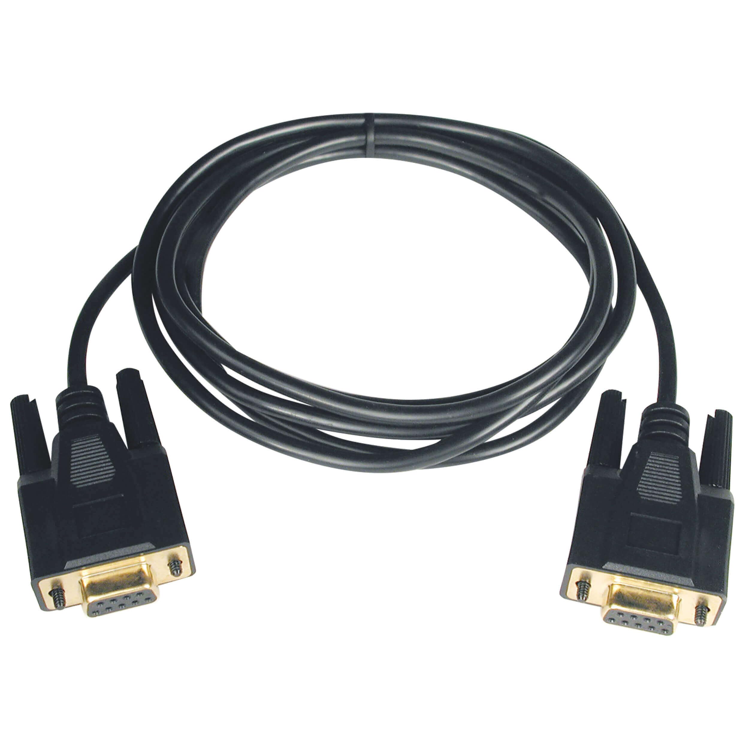 Tripp Lite Null Modem Serial RS232 Cable Adapter DB9 Female / Female, 3.05 m (P450-010)