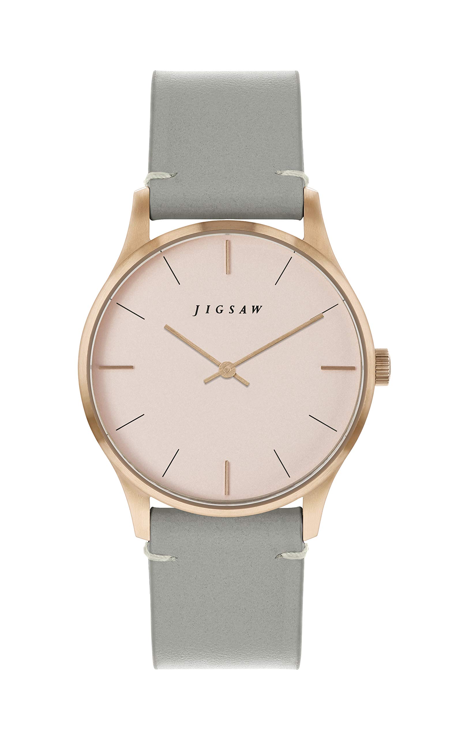 Jigsaw Womens Analogue Classic Quartz Watch with Leather Strap JG2000